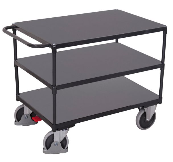Servante à 3 plateaux bois- Charge 500 kg