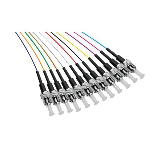 Set de 12 connecteurs panachés PIGTAIL OS2 ST/UPC LSOH -2m