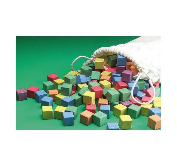 Set de 150 cubes en bois recyclé
