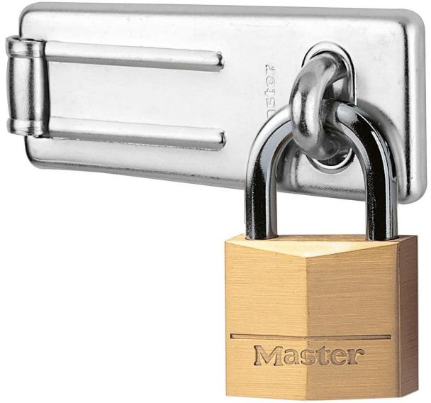 Set de 4 Moraillon de porte avec cadenas à clé