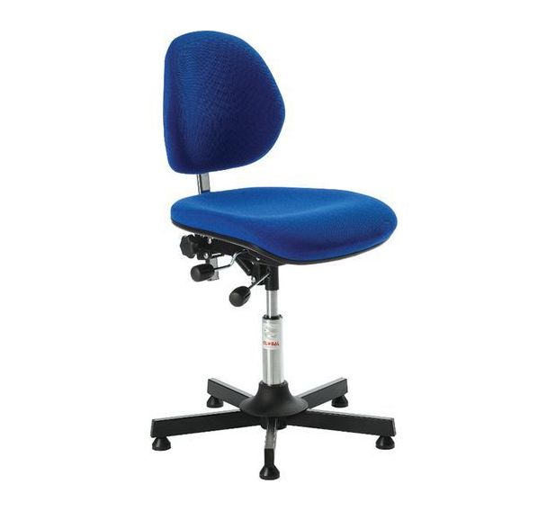 Siège Aktiv, vérin à gaz-bas, assise-dossier tissu bleu