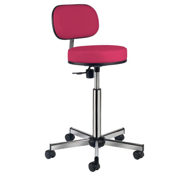 Siége Laboratoire sur roulettes assise confort tissu enduit - GGI