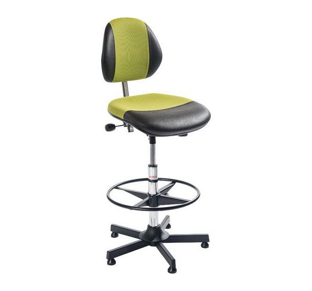 Siège atelier DUO - Imitation cuir et Tissu 3D - Medium - Global Professional Seating
