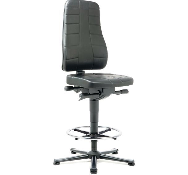 Siège d'atelier haut ergonomique All-in-One - Sur patins