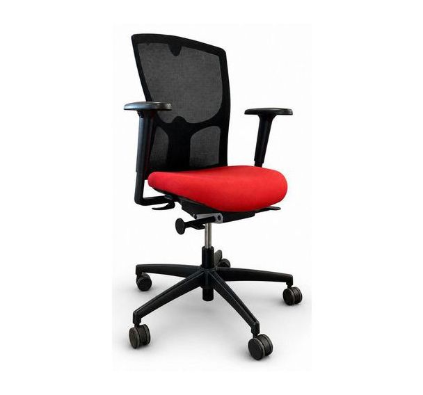 Siège de bureau reconditionné - Noir et Rouge - Kinnarps