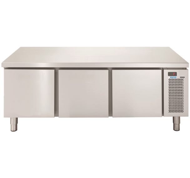 Soubassement réfrigéré GN1/1 positif 3 tiroirs dessus inox LINEAR SNACK+