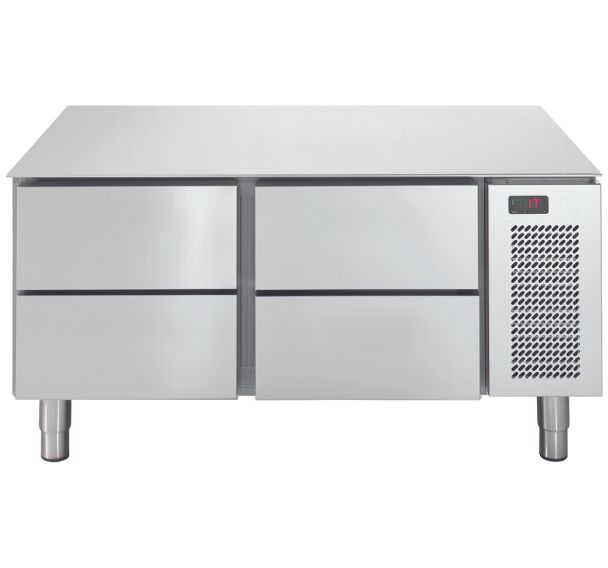 Soubassement réfrigéré GN1/1 positif 4 tiroirs LINEAR SNACK+
