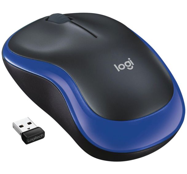 Souris sans fil M185 Noir/Bleu- Logitech