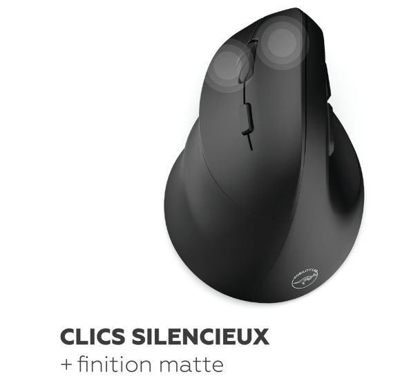 Souris verticale multiconnex.Ergo M30W gaucher- Mobility Lab