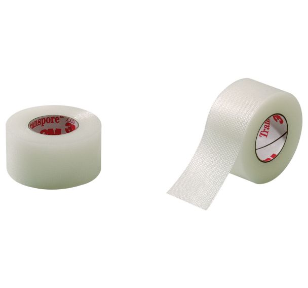 Lot 6 Sparadrap Transpore, L5cm boite - 3M