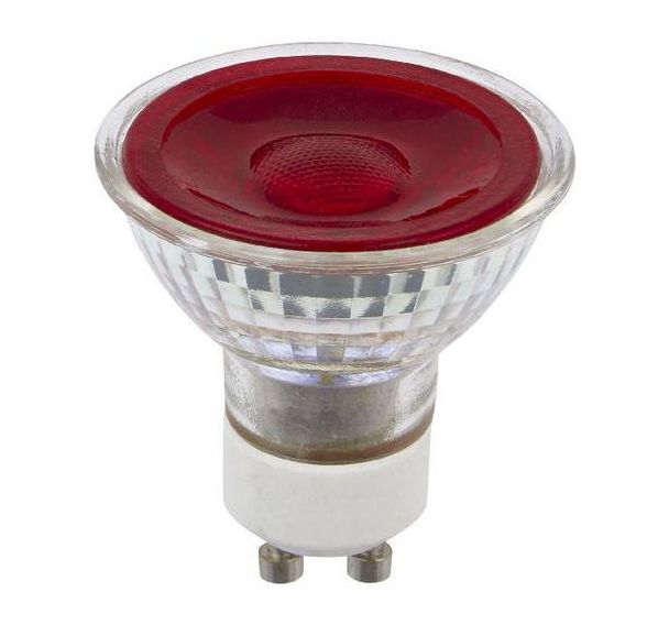 Spot LED GU10 MR16 en verre coloré 5W - SPL