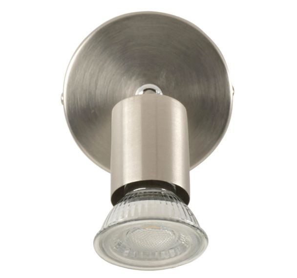 Spot base ronde Andy en métal 1 lumière - Corep