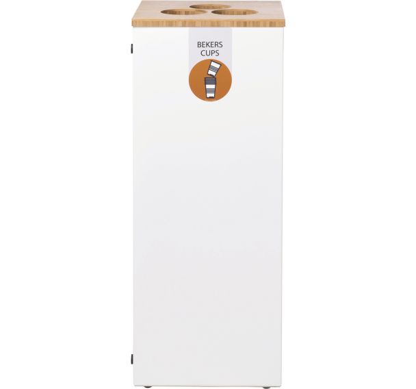 Station de collecte pour gobelets Lune Paxa Large 65L Blanc
