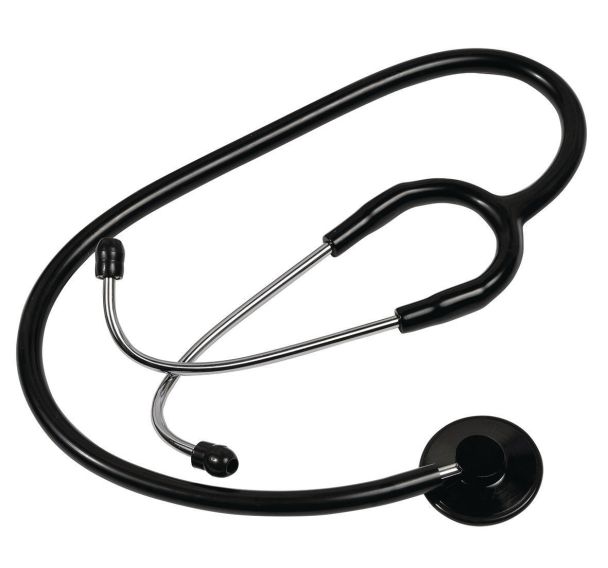 Stéthoscope Idéal + Holtex adulte pavillon simple métallique noir