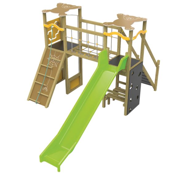 Structure multi-activités JUNGLE LE PANDA bois/polyester - Procity