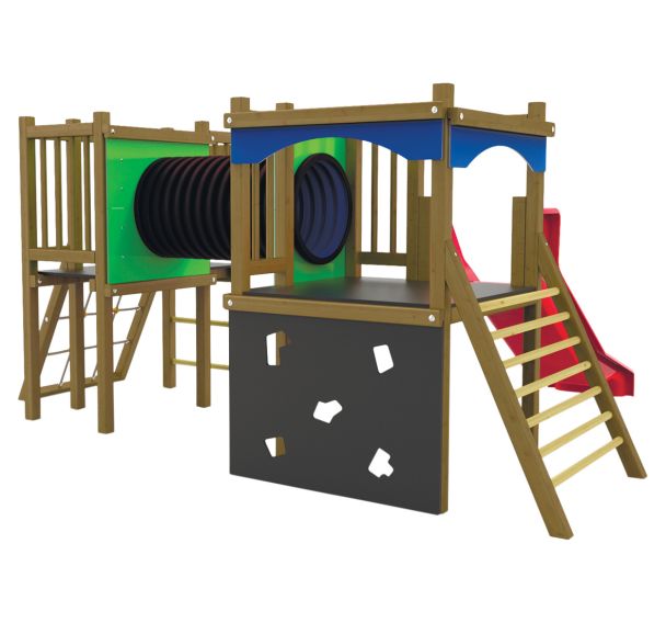 Structure multi-activités PARK PAPYRUS bois/polyester - Procity