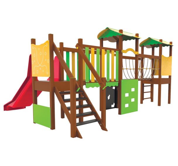 Structure multi-activités SQUARE 3 tours alu/polyester - Procity