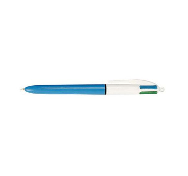 Stylo Bic 4 couleurs - Pointe :Métal - Noir, bleu, rouge, vert