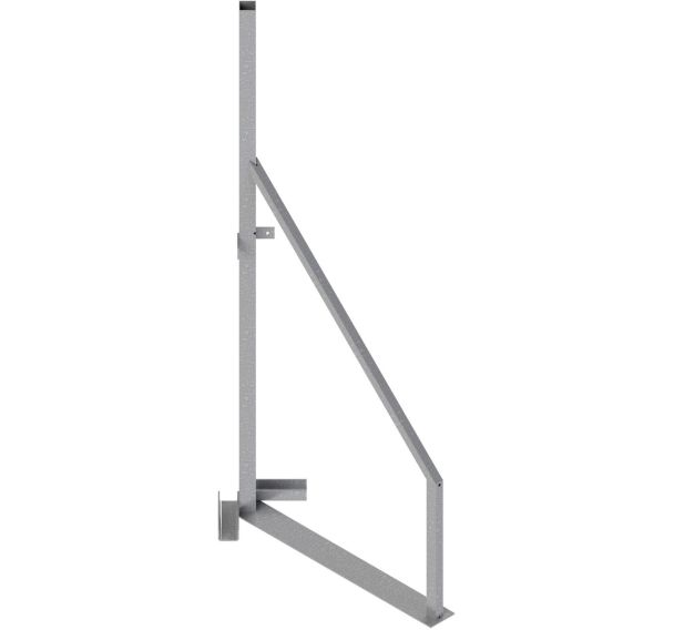 Support angulaire pour clôture mobile en bois galvanisé