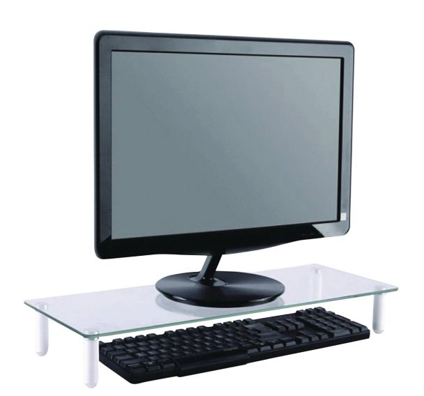 Support surélevé transparent pour moniteur - Neomounts