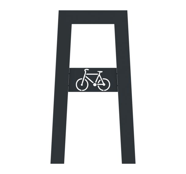Support vélos SECUR + plaque métal - Buton Design