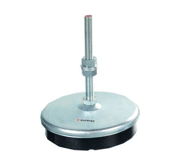 Support vérin antivibratoire cap:500kg / dia m: 98mm