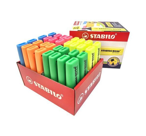 Surligneur Boss Original couleurs assorties - Lot de 32