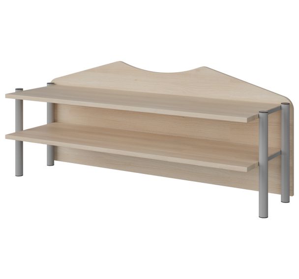 Surmeuble buffet Malibu 3 portes fond bois - Manutan Expert
