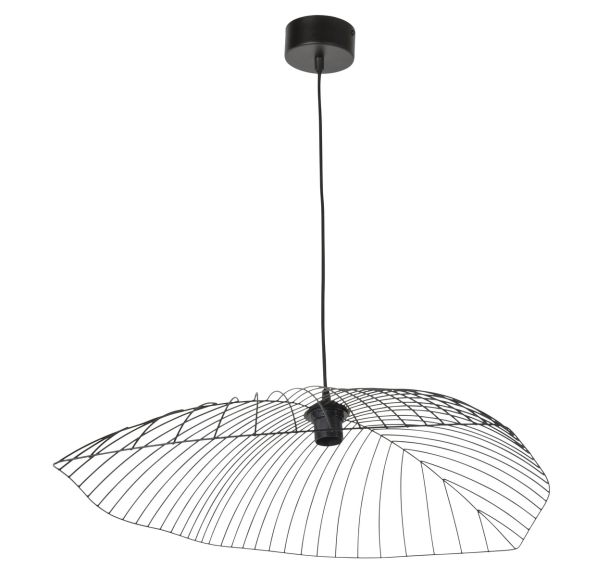 Suspension Leaf Ø80 en métal filaire noir - Corep