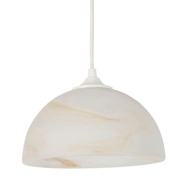 Suspension dôme en verre verre décor nuage Ø 19 cm - Corep