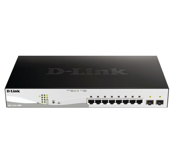 Switch Gigabit administrable 10 ports PoE+ - D-Link