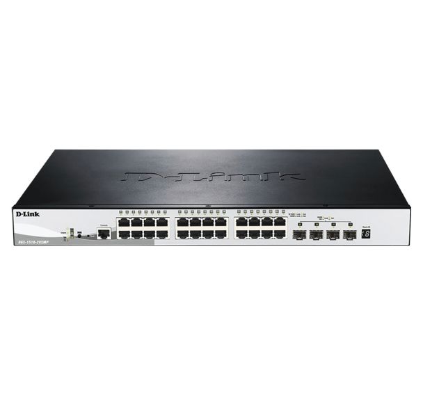 Switch Gigabit administrable 28 ports PoE+ - D-Link