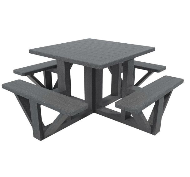 Table-bancs Plazza plastique recyclé - Espace Urbain
