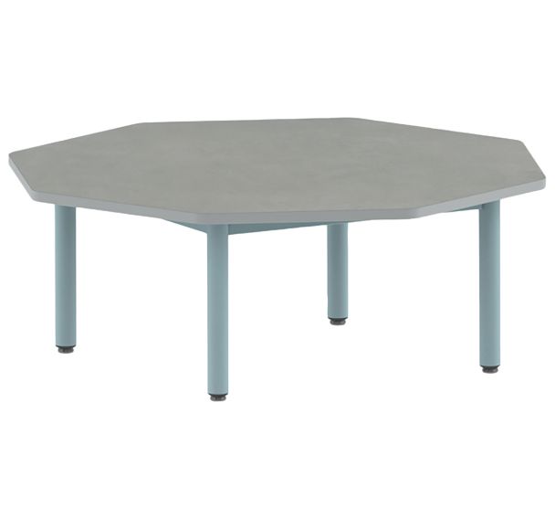 Table Carélie octogonale Ø 120 cm fixe 4 pieds softop - Mobidecor