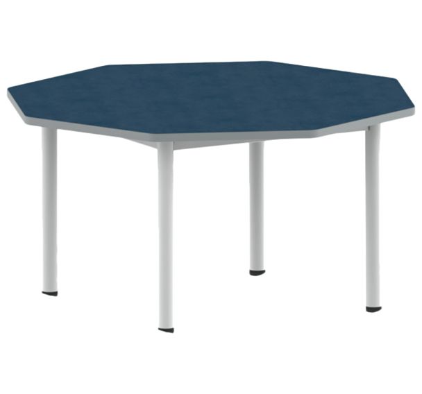 Table Carélie octogonale Ø 120 cm mobile 4 pieds softop - Mobidecor