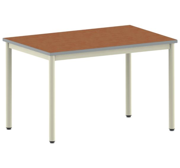 Table Carélie rectangulaire 120 x 80 cm fixe pieds softop - Mobidecor