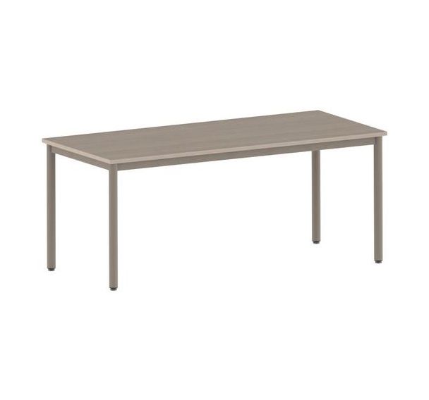Table Carélie rectangulaire 180 80 cm fixe pieds stratifié - Mobidecor