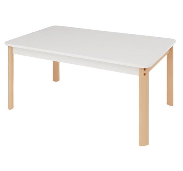 Table Classik rectangulaire réglable T0 T3 piètement bois hêtre