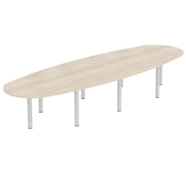 Table Elbia piètement tube plateau épaisseur 25 mm - MBA