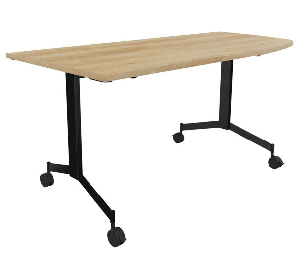 Table Eureka abattante angle droit intégré 170 x 80 cm - Buronomic