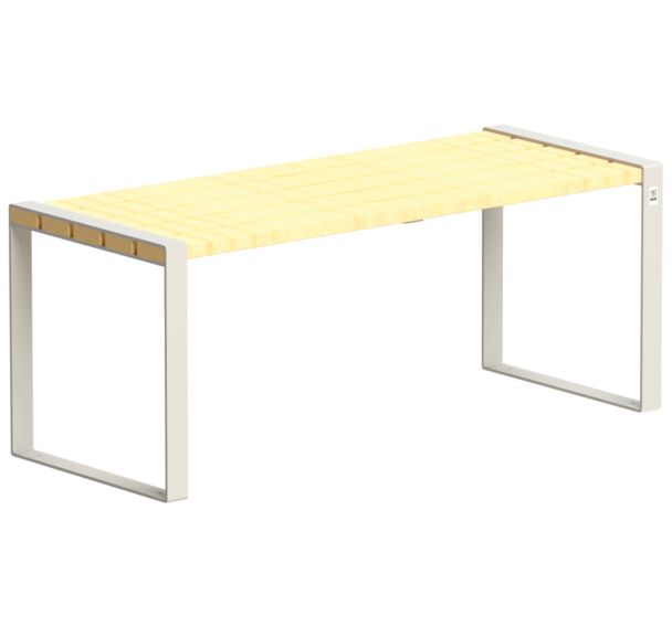 Table Forézien enfant 1,47 m robinier/acier - Tolerie Forezienne