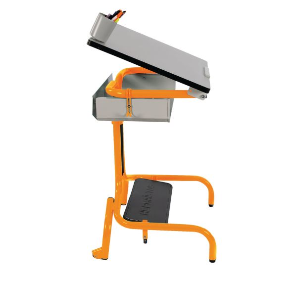 Table Hergon Dys roulettes plateau inclinable - Hephaistos
