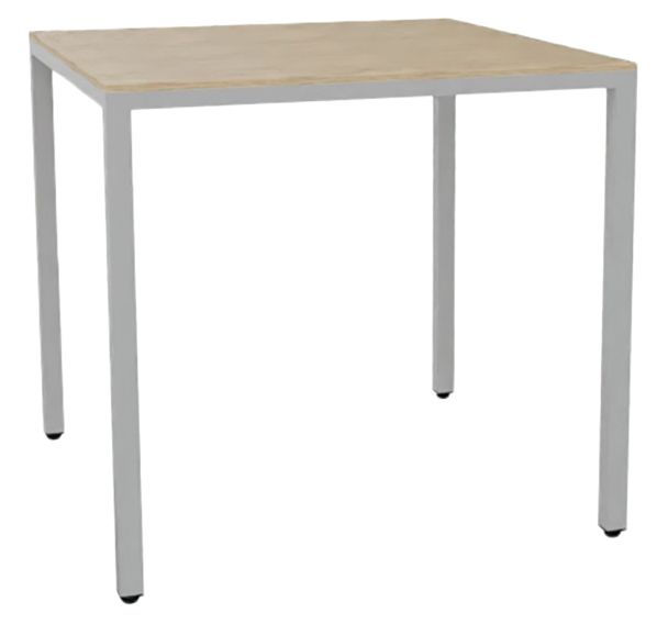 Table LOKI2 80 x 80 cm stratifié/acier