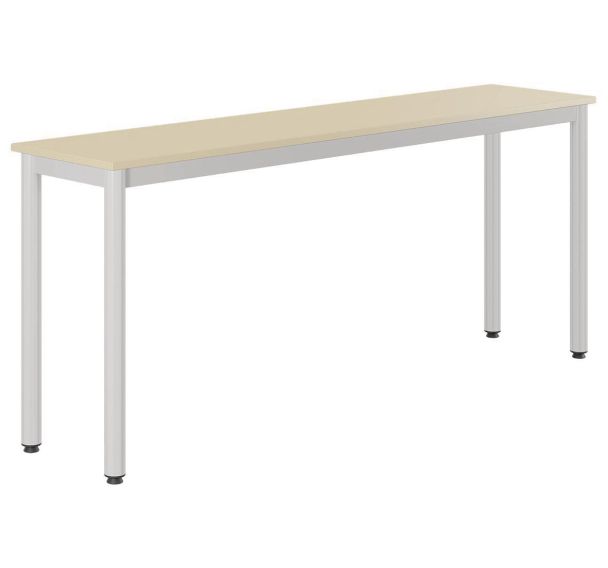 Table Lyra 180 40 cm pieds mélaminé chants polypropylène - Mobidecor