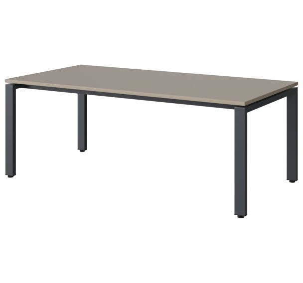 Table Malibu 160x80 pieds soudés stratifié chant ABS - Manutan Expert