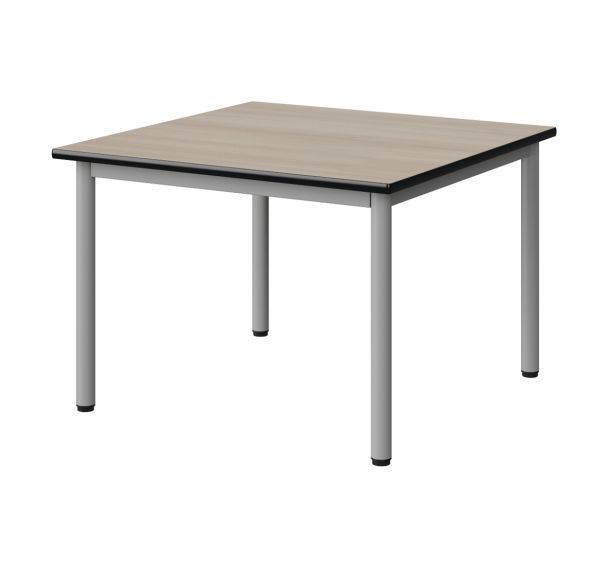 Table Malibu 80x80 stratifié antibruit chant surmoulé - Manutan Expert