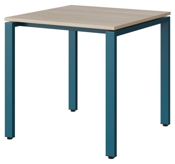 Table Malibu 80x80cm pieds soudés stratifié chant ABS - Manutan Expert