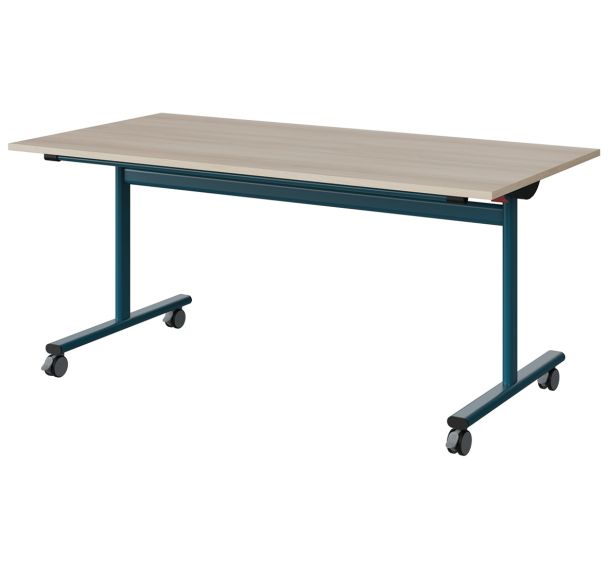 Table Malibu rabattable 160x80cm stratifié chant ABS - Manutan Expert