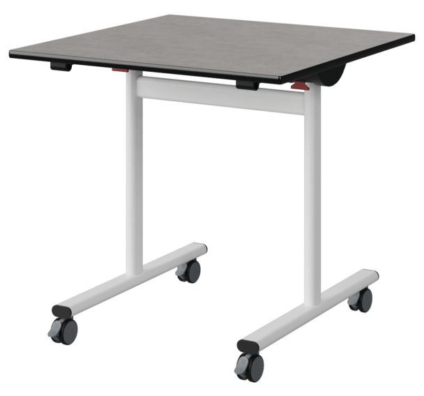 Table Malibu rabattable 80x80 stratifié surmoulé - Manutan Expert