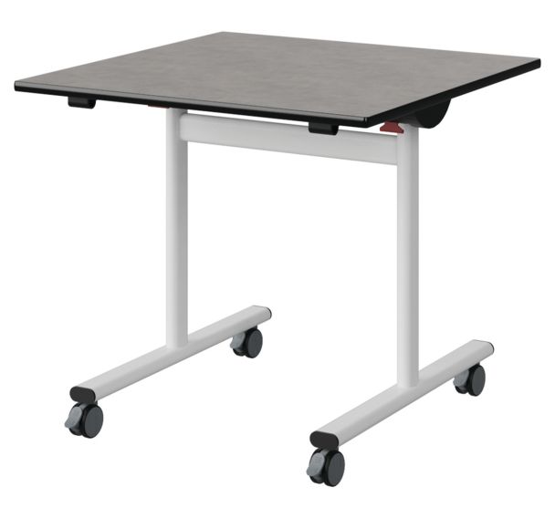 Table Malibu rabattable 80x80cm antibruit surmoulé - Manutan Expert